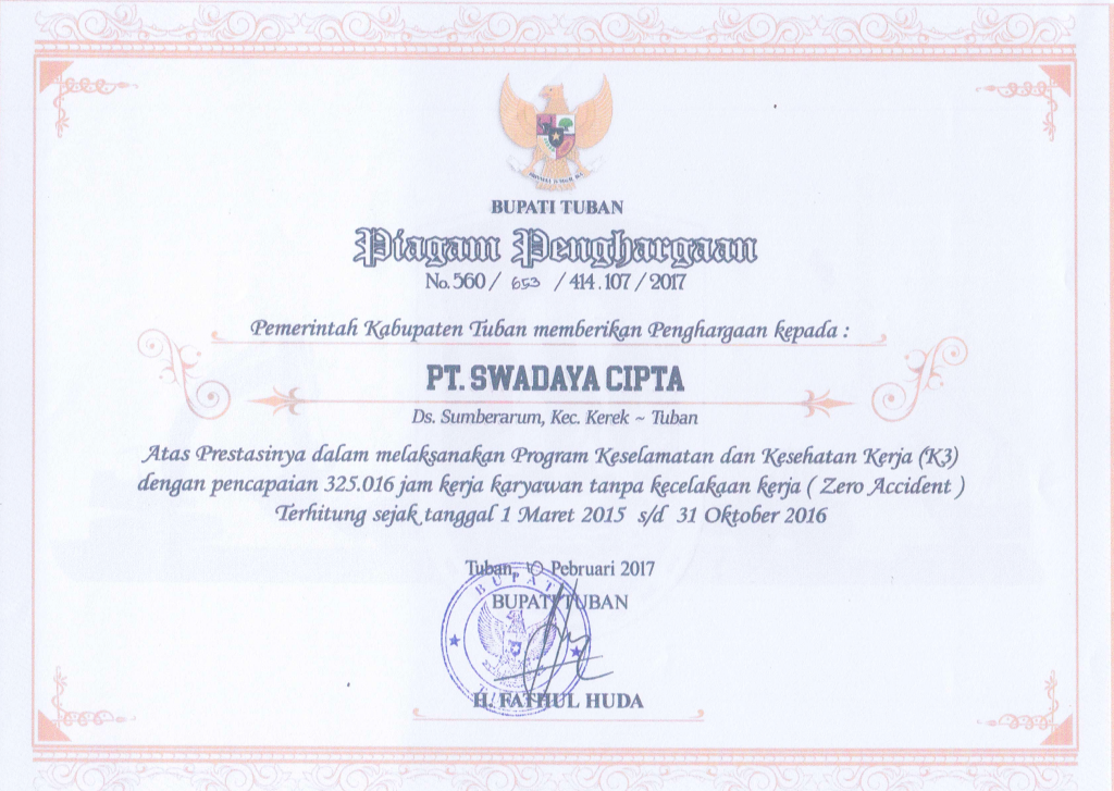 Certificate 15