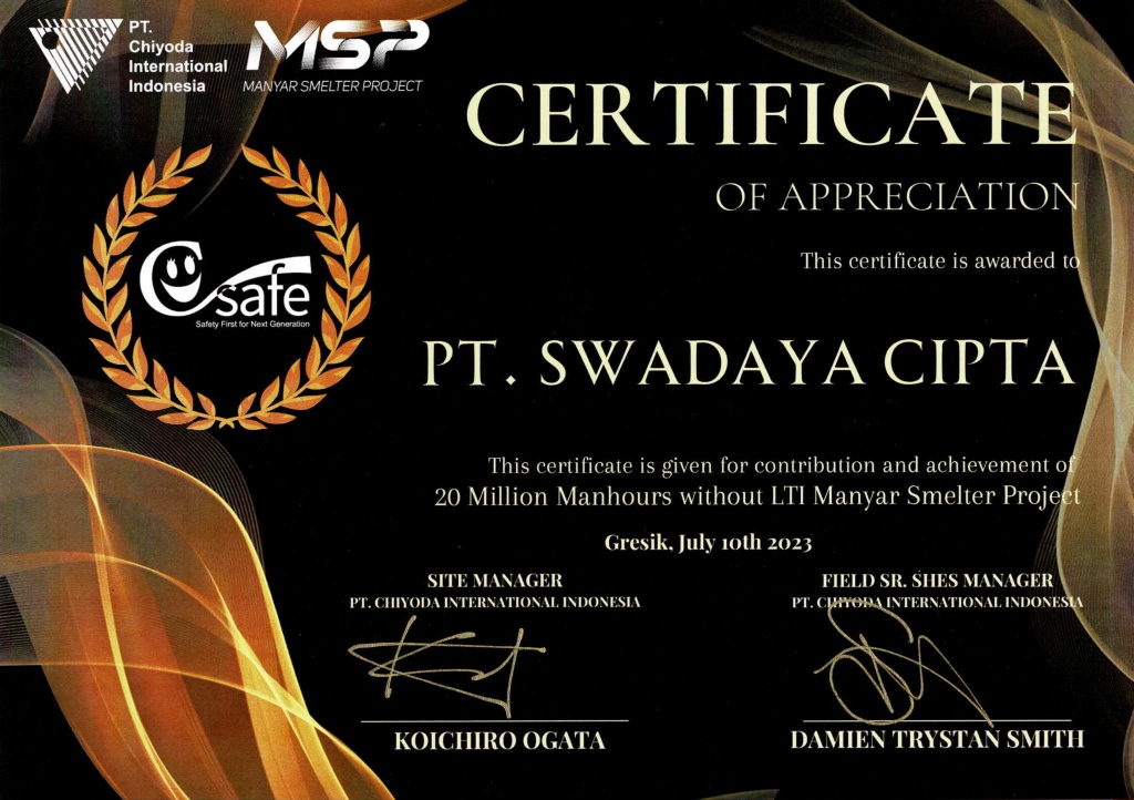 Certificate 1