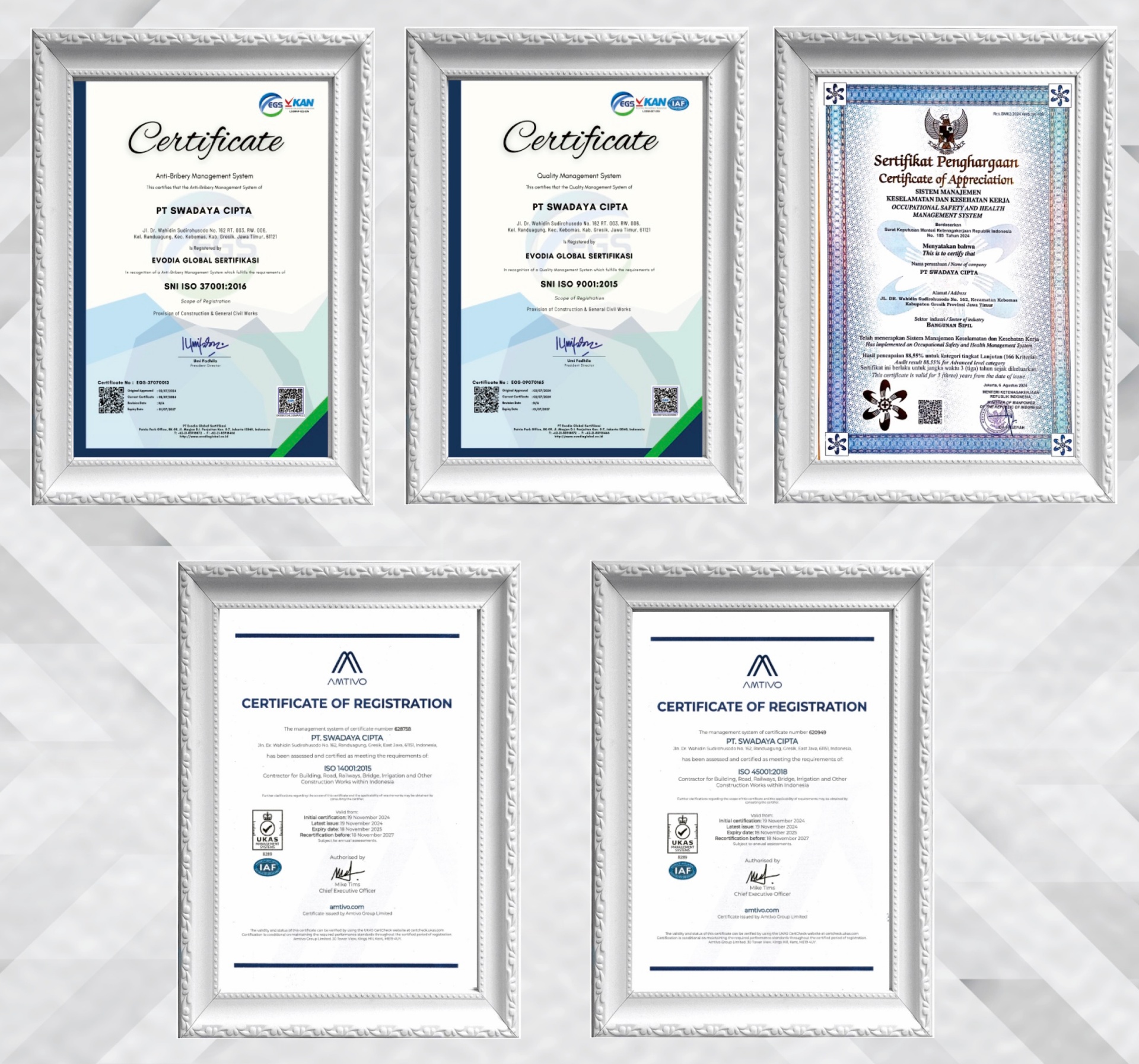 PT Swadaya Cipta health safety environment